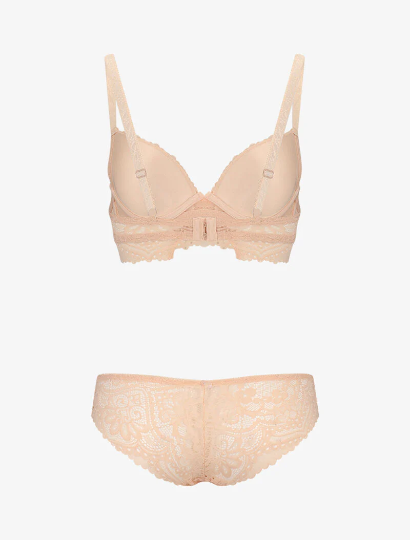 Samen met brede kanten band - beige - Image 2
