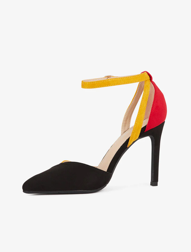 Colorblock sandalen - zwart - Image 3