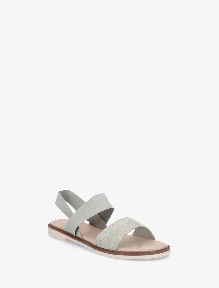 Sandalen met elastische enkelband. - Watergroen - Image 2