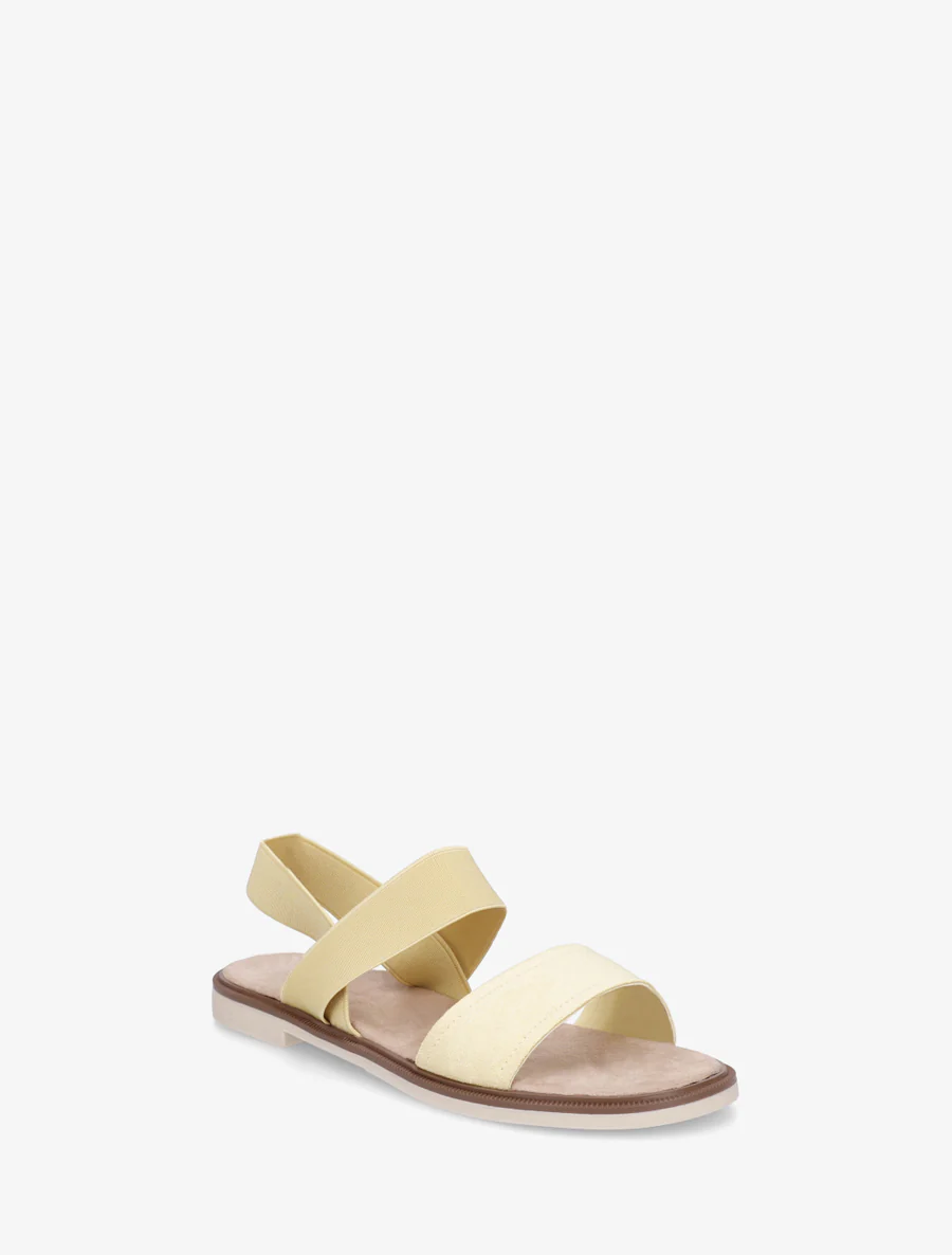 Sandalen met elastische enkelband. - Geel - Image 2