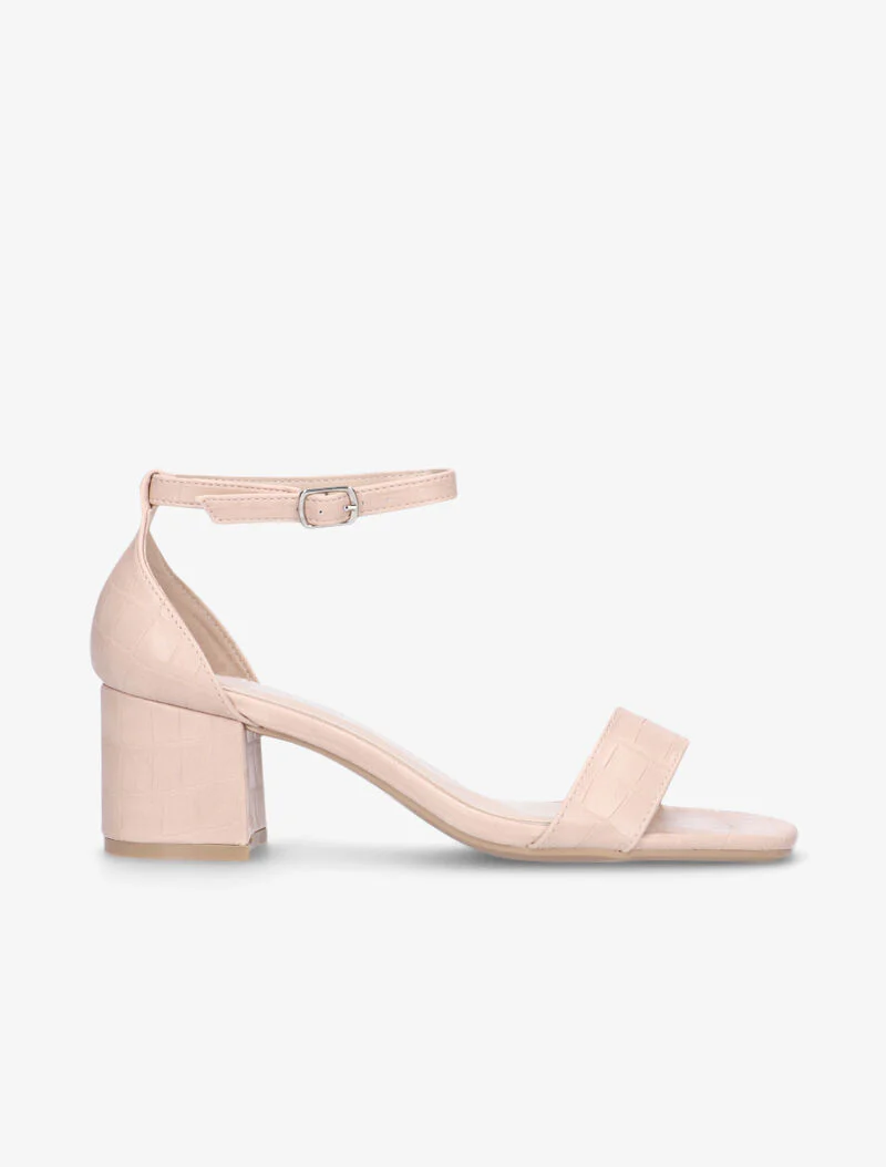 Krokodillenprint sandalen - roze - Image 2