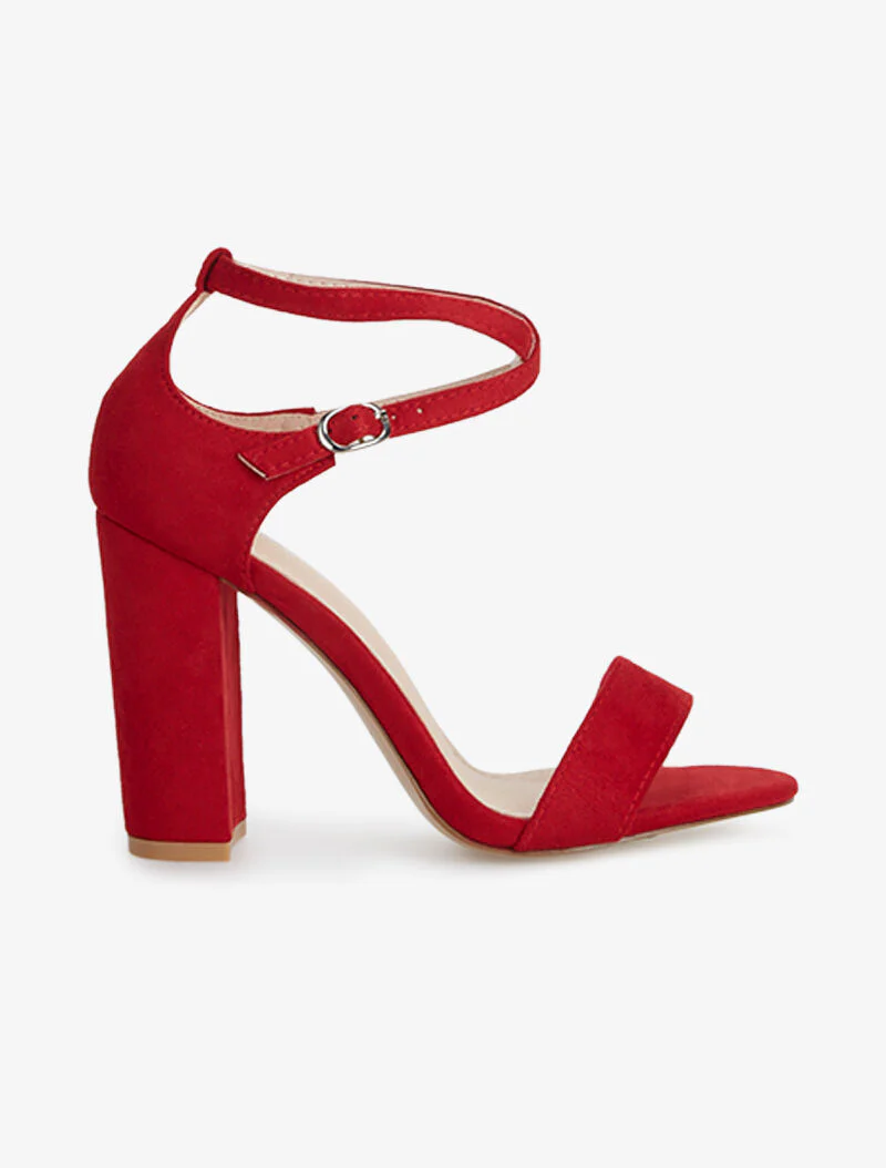 Kruisband sandalen - rood