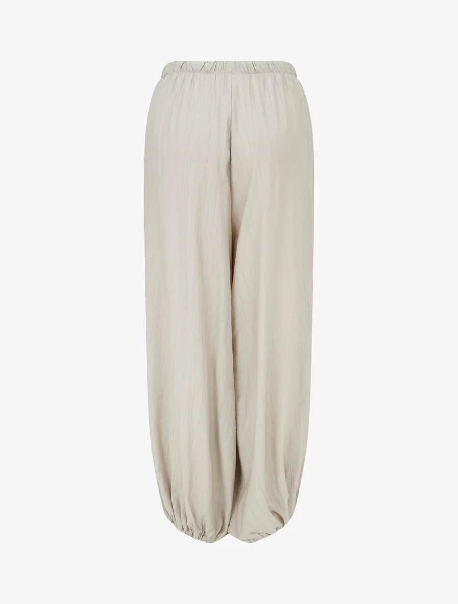Sarouel stijl broek met elastische uiteinden - Lichtmol - Image 2