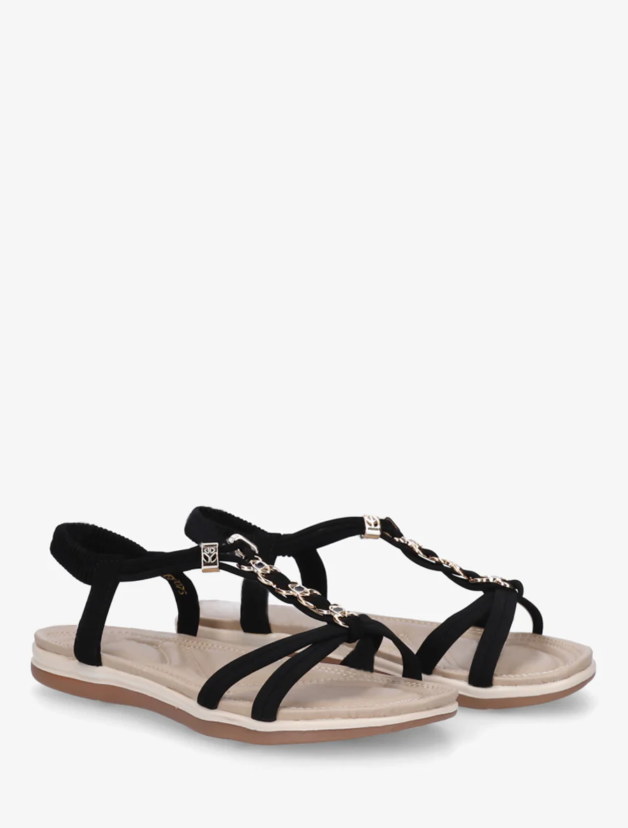 Schoenen met sierlijke inzetstukken - Zwart - Image 4