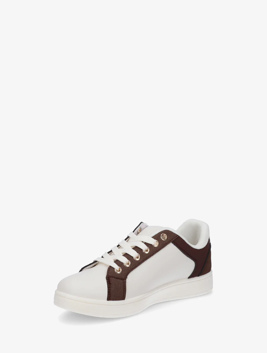 Schoenen van imitatieleer met decoratieve rits. - Beige/bruin - Image 3