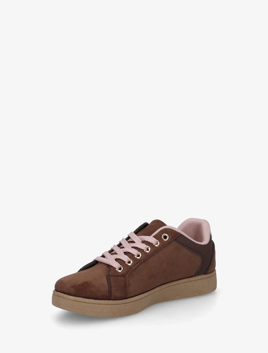 Schoenen van imitatieleer met decoratieve rits. - Bruin - Image 3
