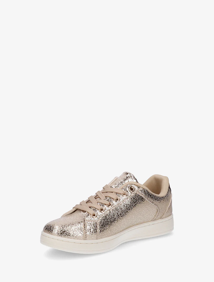 Schoenen van imitatieleer met decoratieve rits. - Goud - Image 3