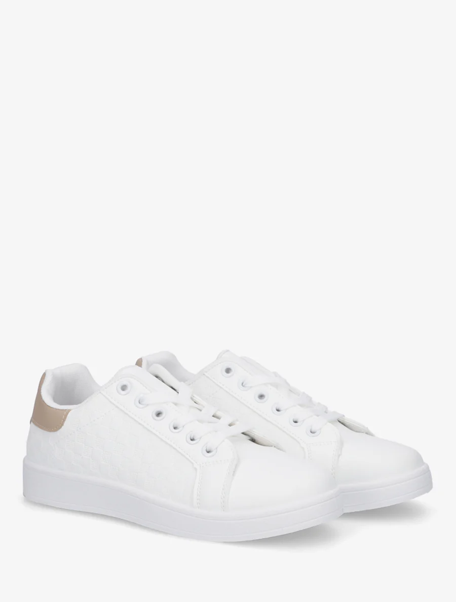 Schoenen van imitatieleer met ruitjesmotief - Mol - Image 4