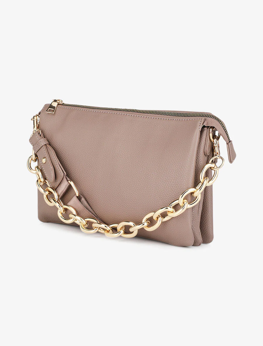 Alana schoudertas - Taupe - Image 3