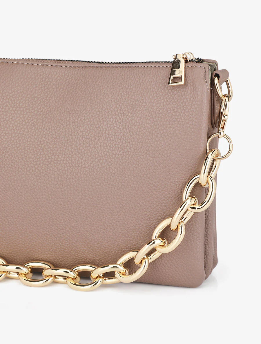 Alana schoudertas - Taupe - Image 4