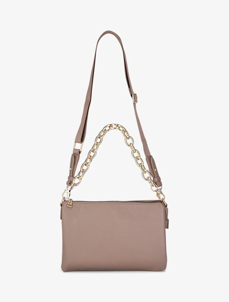 Alana schoudertas - Taupe - Image 5