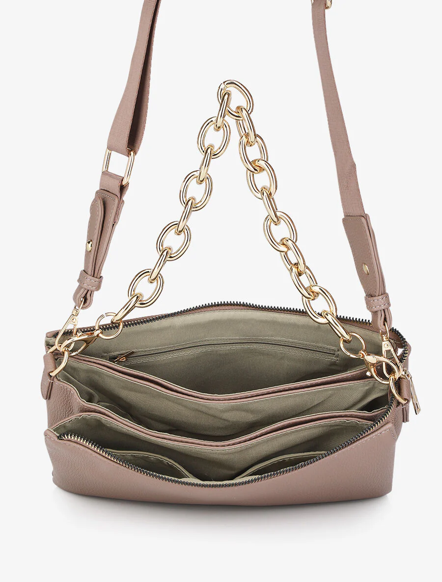 Alana schoudertas - Taupe - Image 6