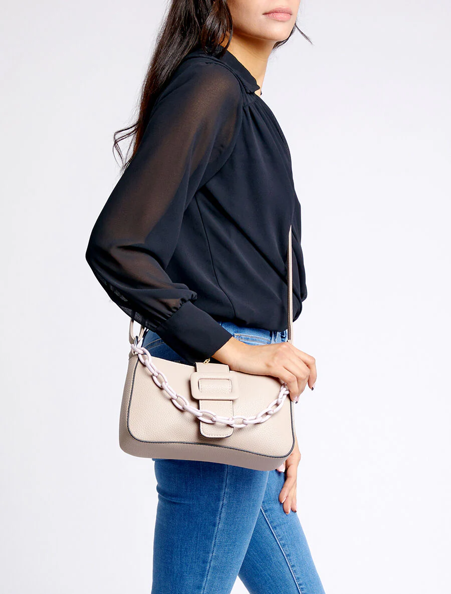 Schoudertas Amandine - Taupe - Image 6