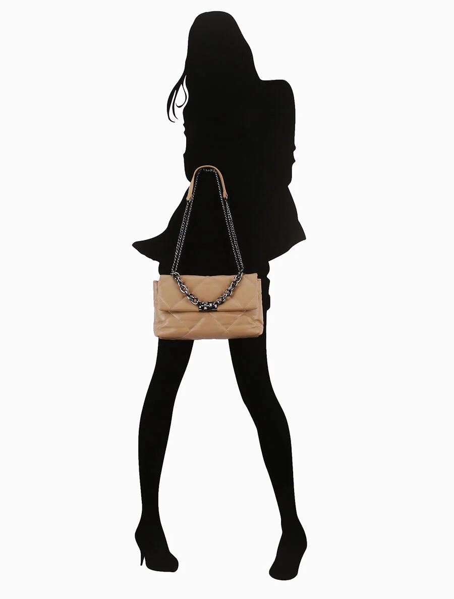 Gaelle schoudertas - Taupe - Image 5
