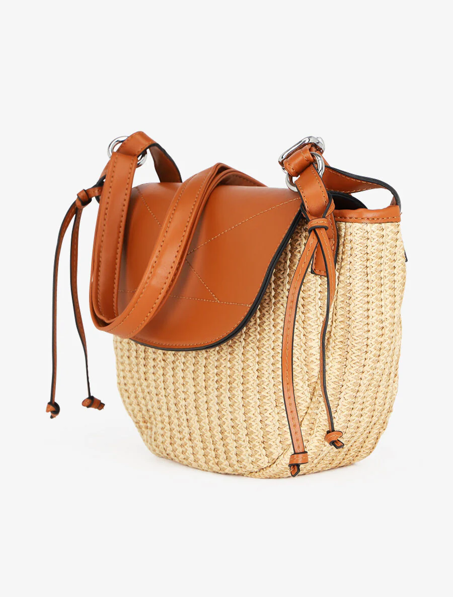 Schoudertas Justina - Camel - Image 2