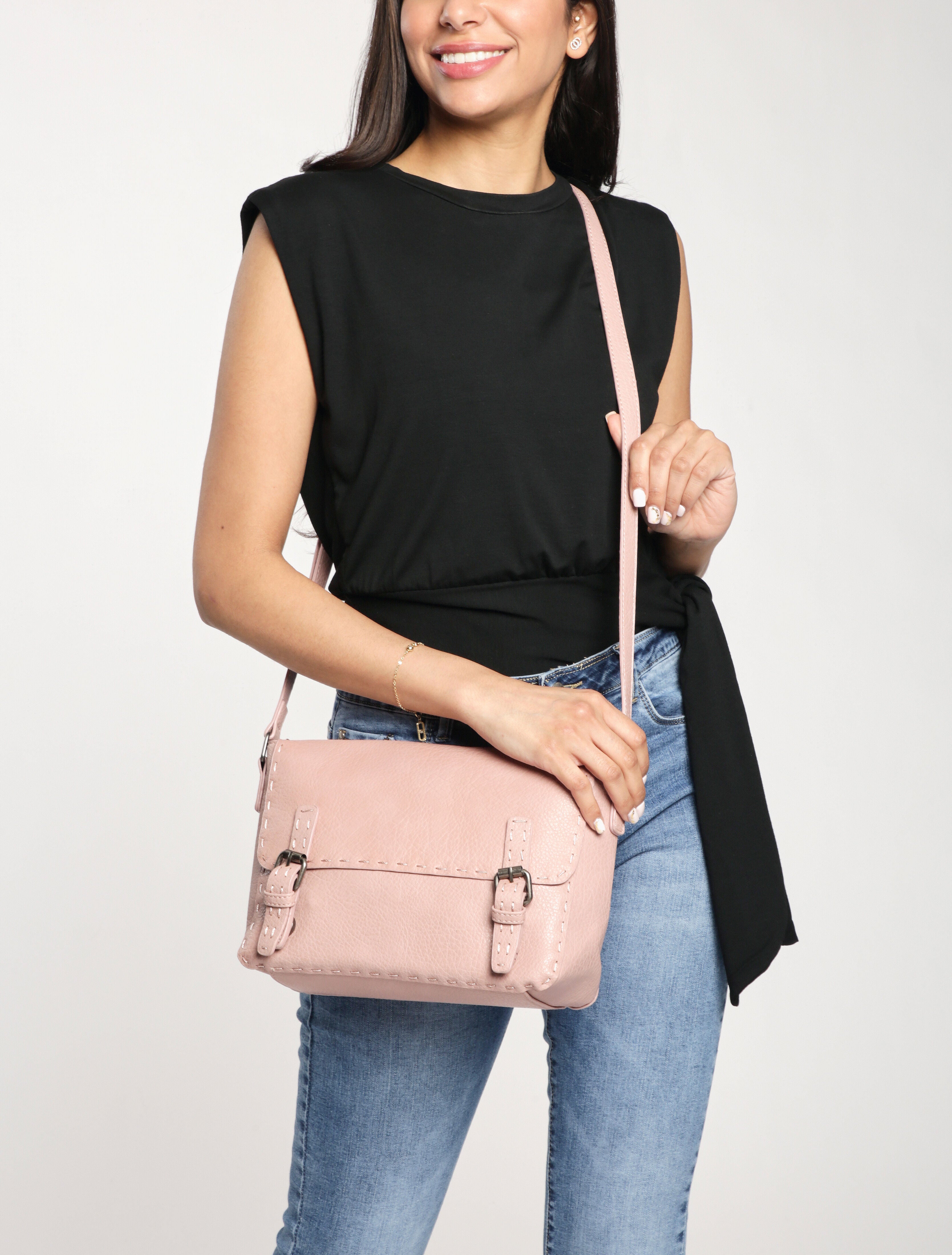 Kylie schoudertas - Roze - Image 5