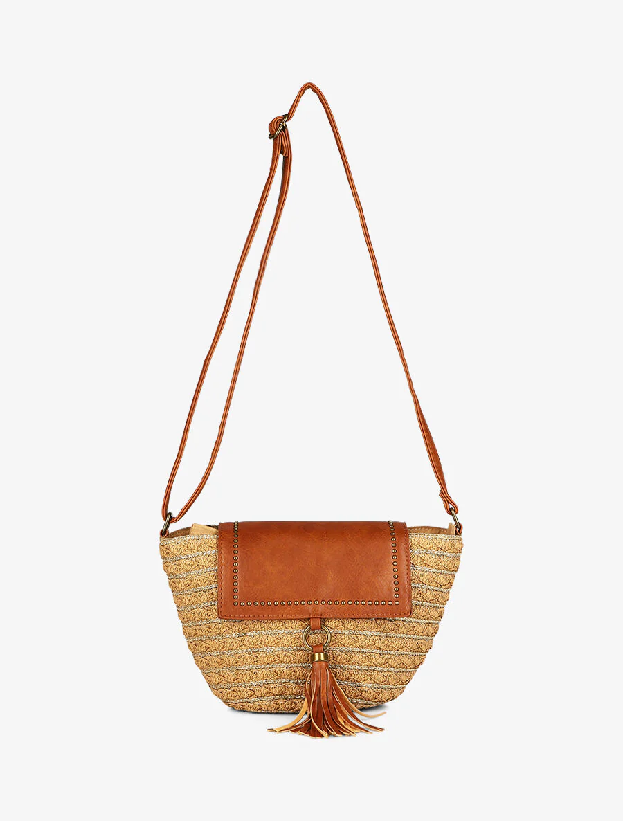 Schoudertas Paula - Camel/goud - Image 3