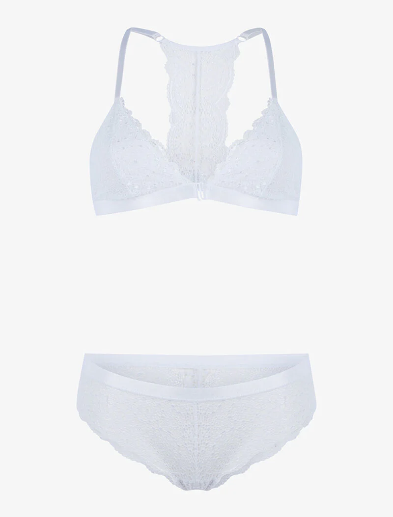 Set van bh zonder beugels - wit