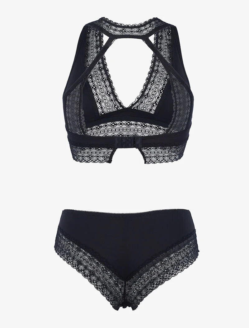 Set van bustier bh zonder beugels - zwart - Image 2