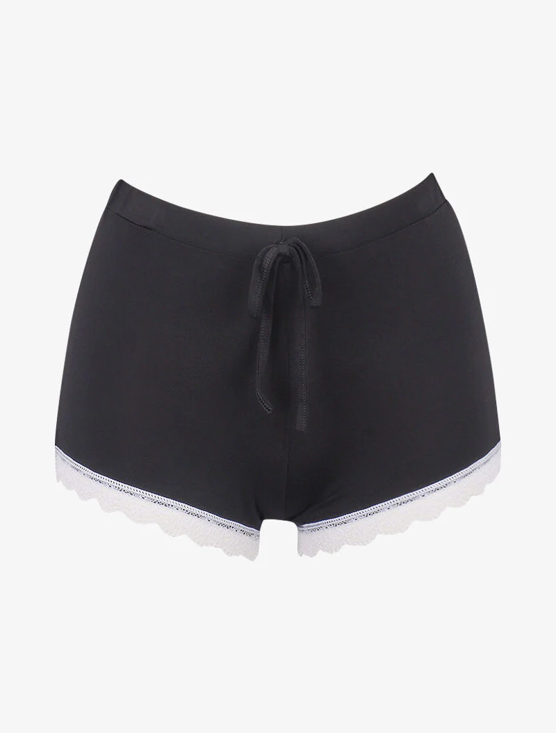 Racerback cami set en shorty - zwart - Image 4