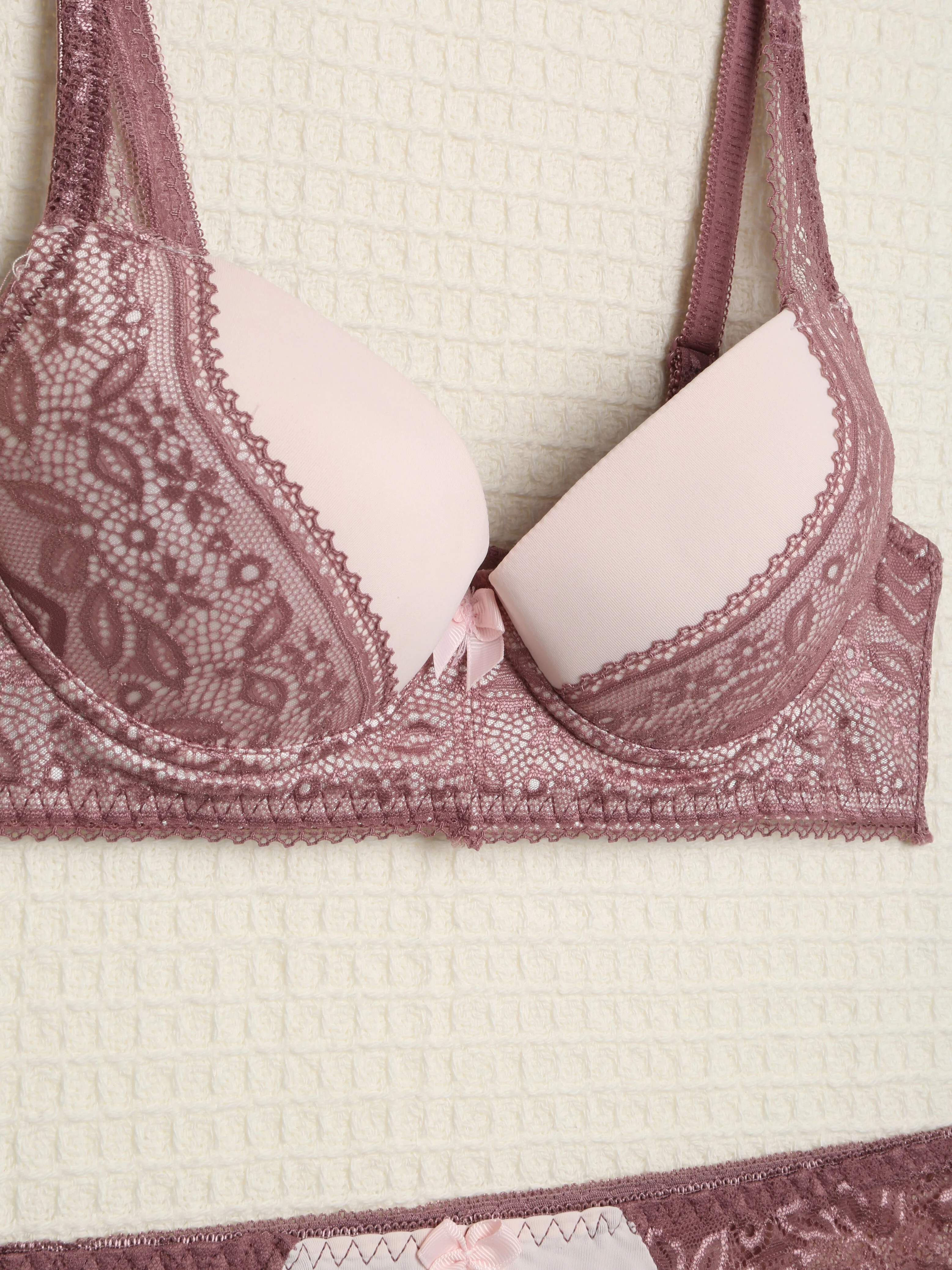 Kant en zigzag set - Roze parma - Image 3