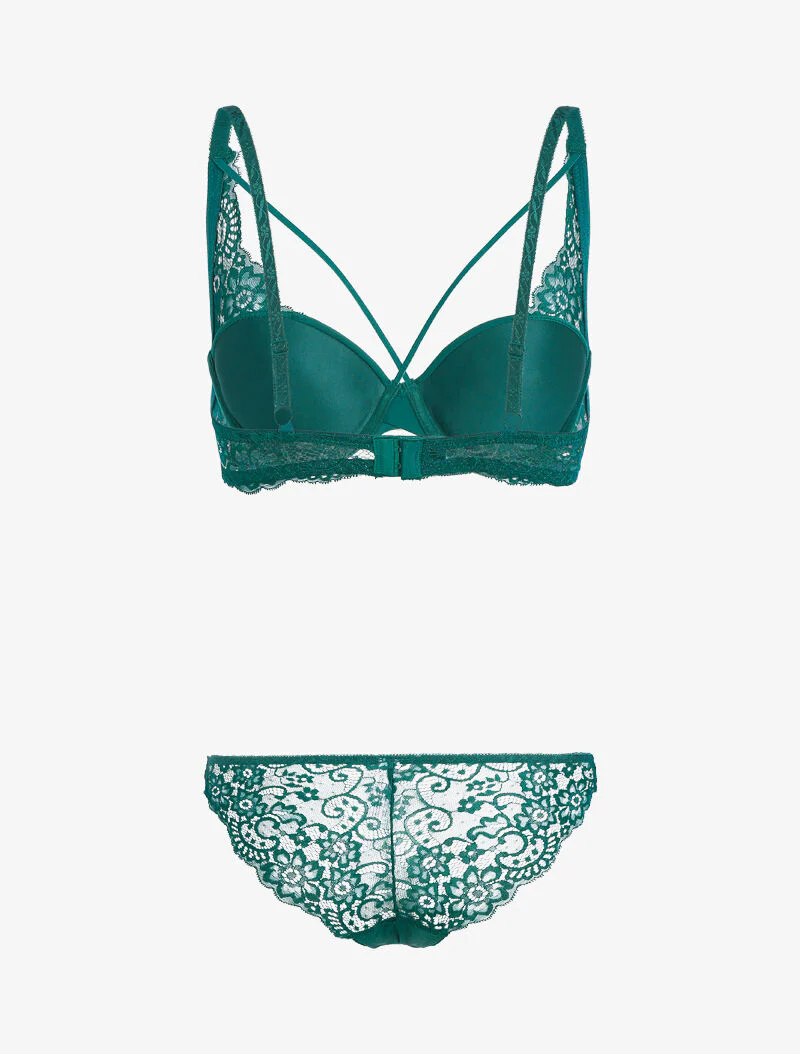 Set mand lace out en string - dennengroen - Image 2