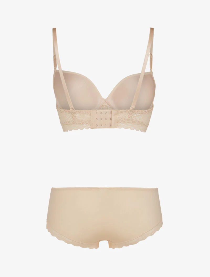 Borduursel en lijfje set - beige - Image 2