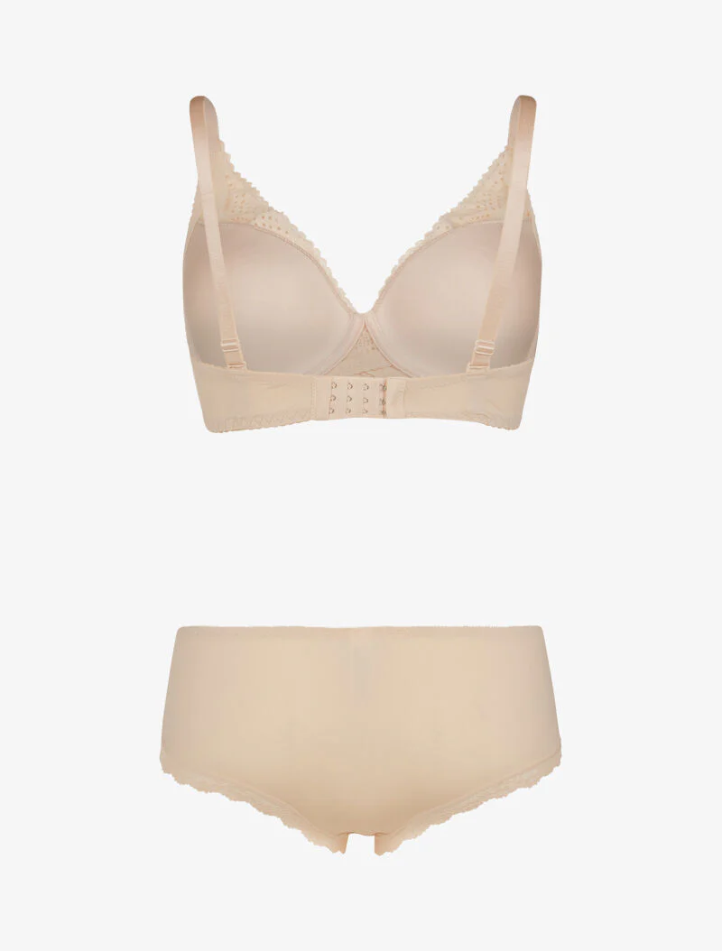Set met gestileerde bloemen - beige - Image 2