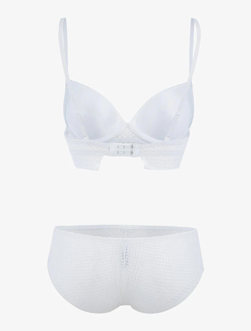 Set met stippen inzetstukken - ecru - ecru - Image 2