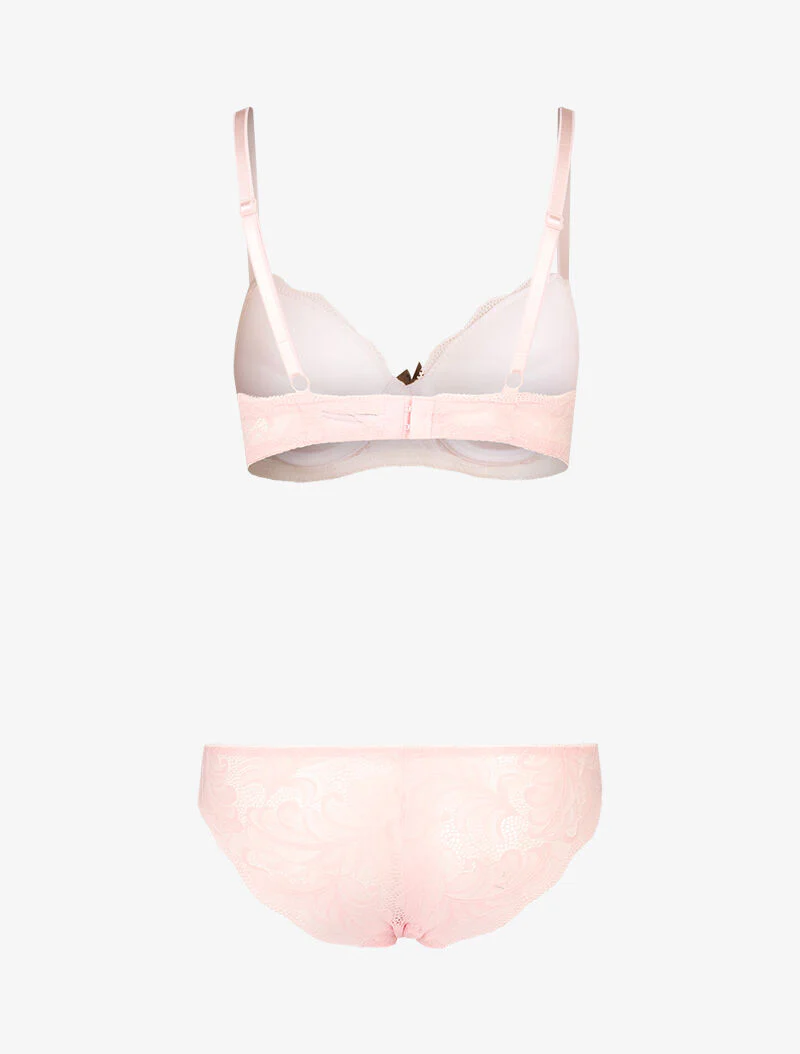 Kant kanten push-up set - roze - Image 2