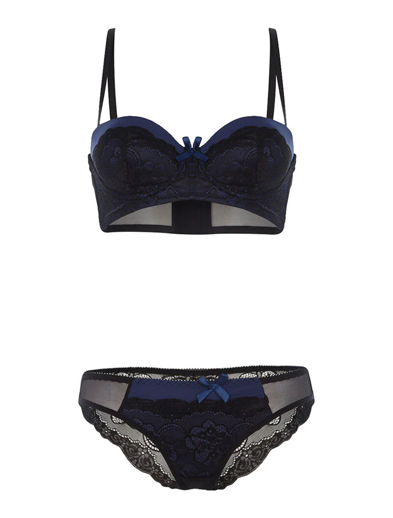 Set SG met mand en slip - zwart/marine