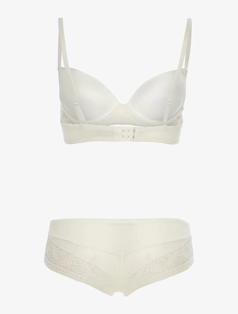 Set SG en shorty in voile en kant - wit - Image 2