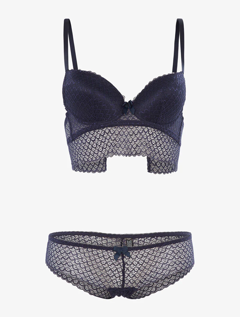 Set SG en kanten shorty golven - marineblauw