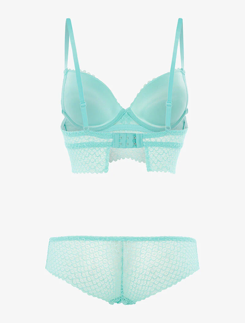 Set SG en kanten shorty golven - turquoise - Image 2