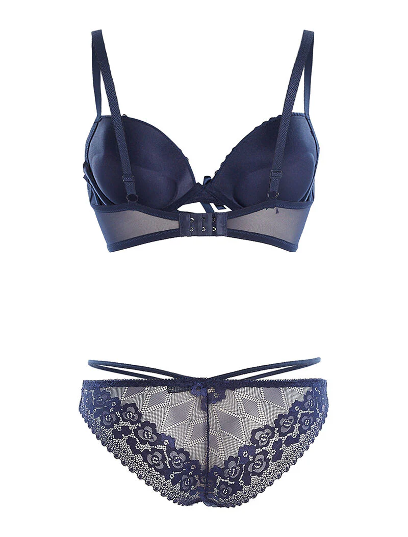 Set SG en slip lace out - marineblauw - Image 2
