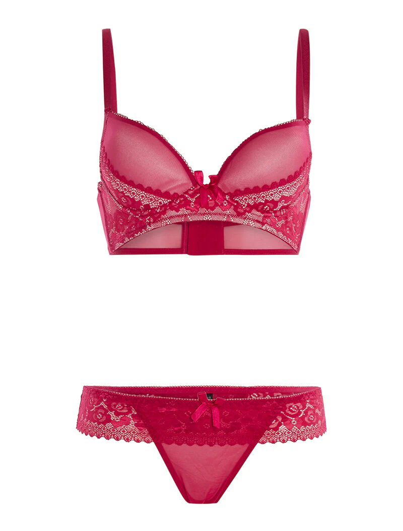 Set SG en kanten string - fuchsia