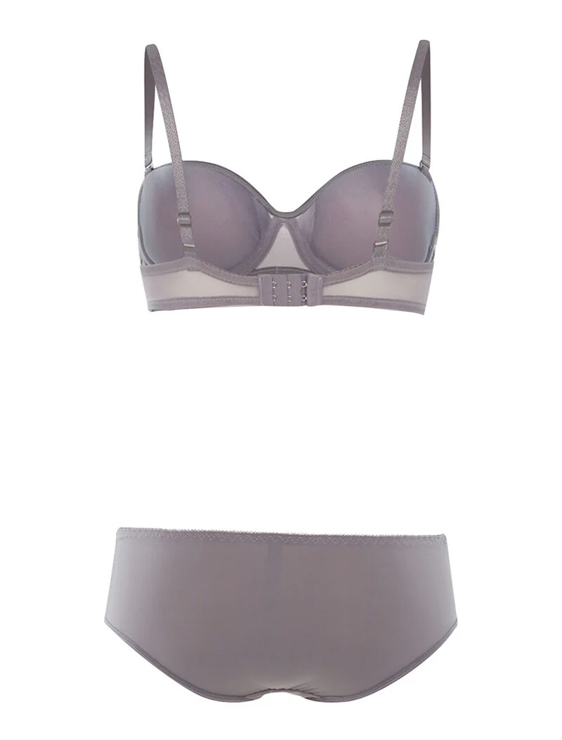Set SG mand dentelle en slip - grijs - Image 2