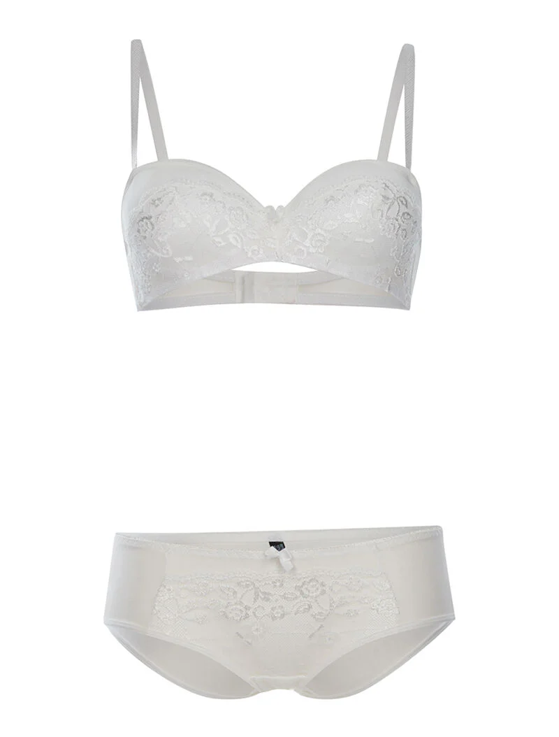 SG set mand dentelle en slip - wit
