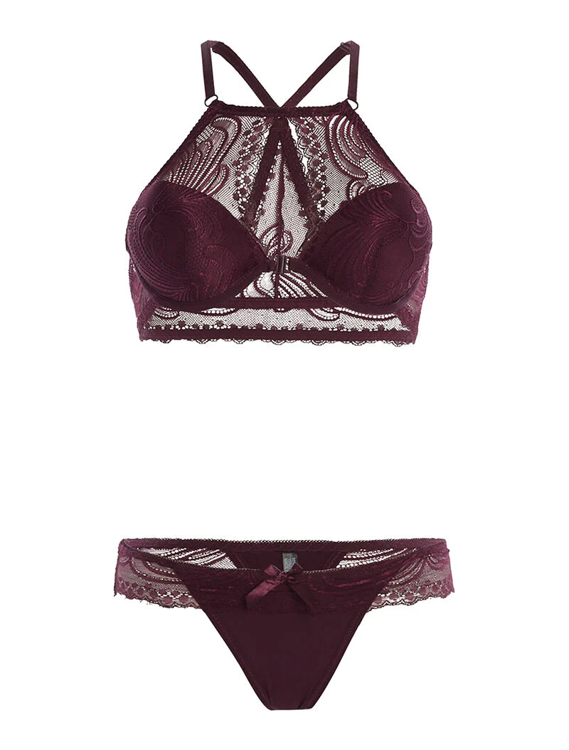SG set met racerback en string - paars