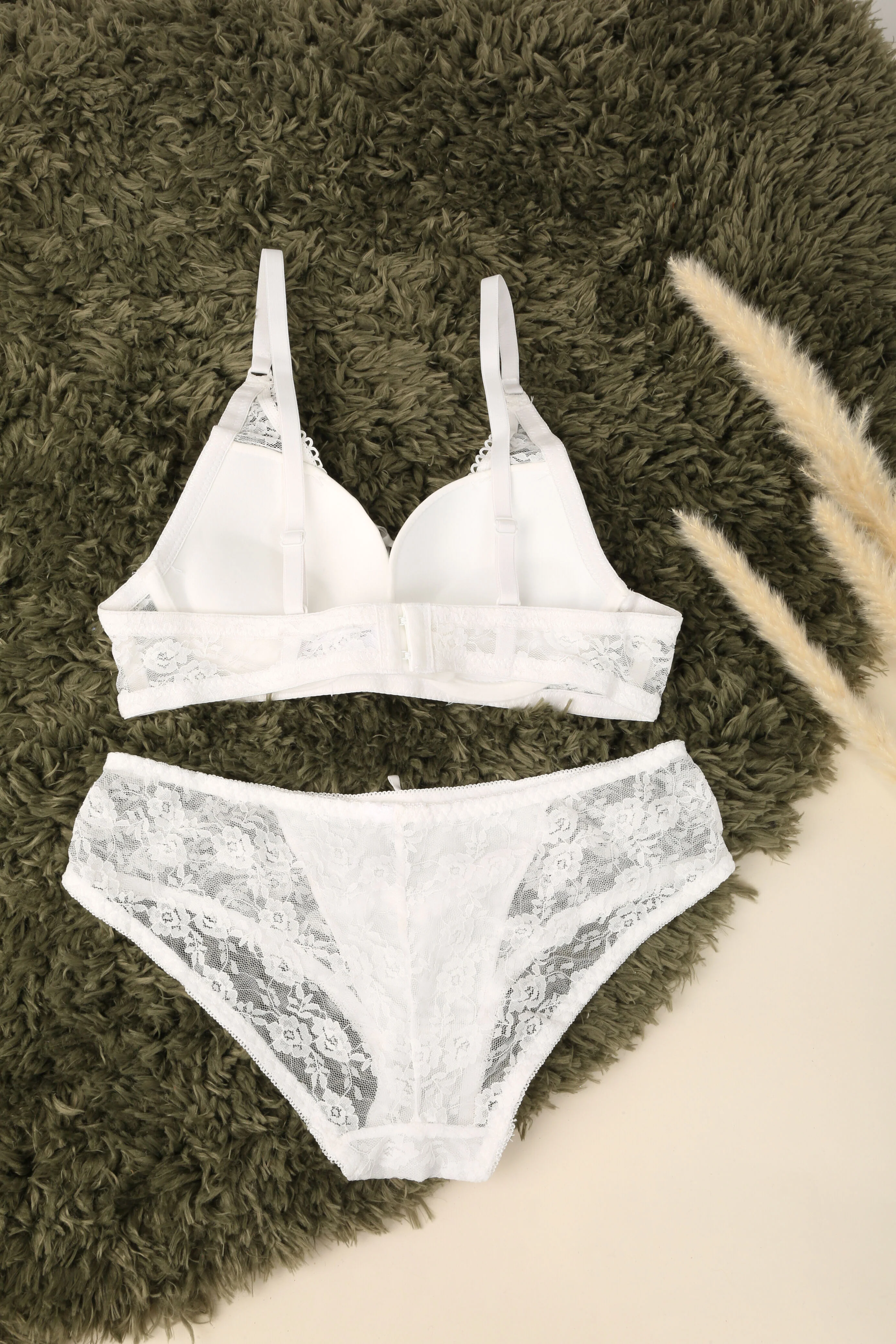 Sexy set met korset - Wit - Image 2