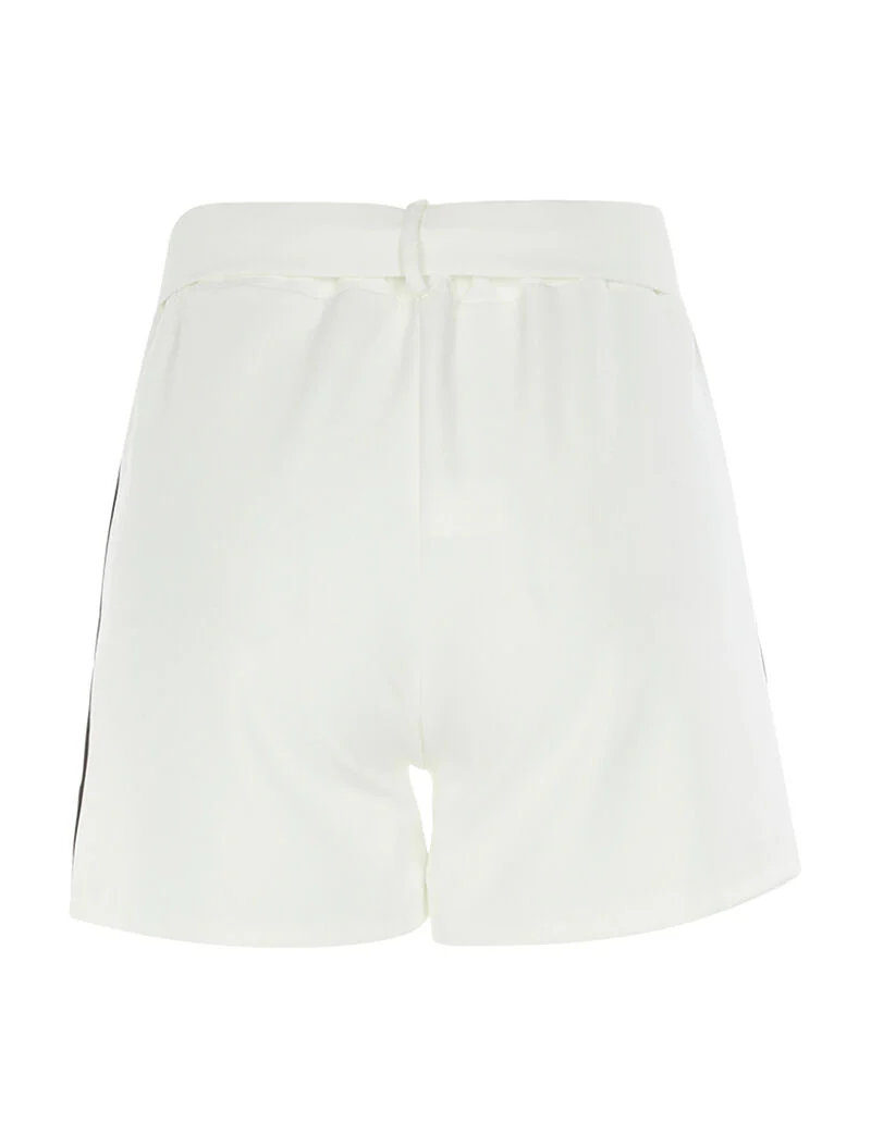 Short met brede gekleurde lijnen - wit/zwart - Image 2