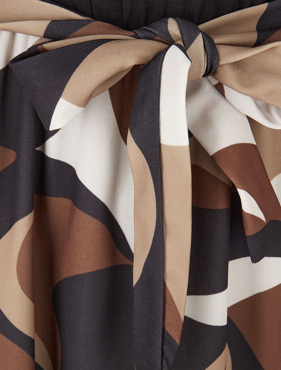 Skaterjurk met rok met print - zwart - Image 3