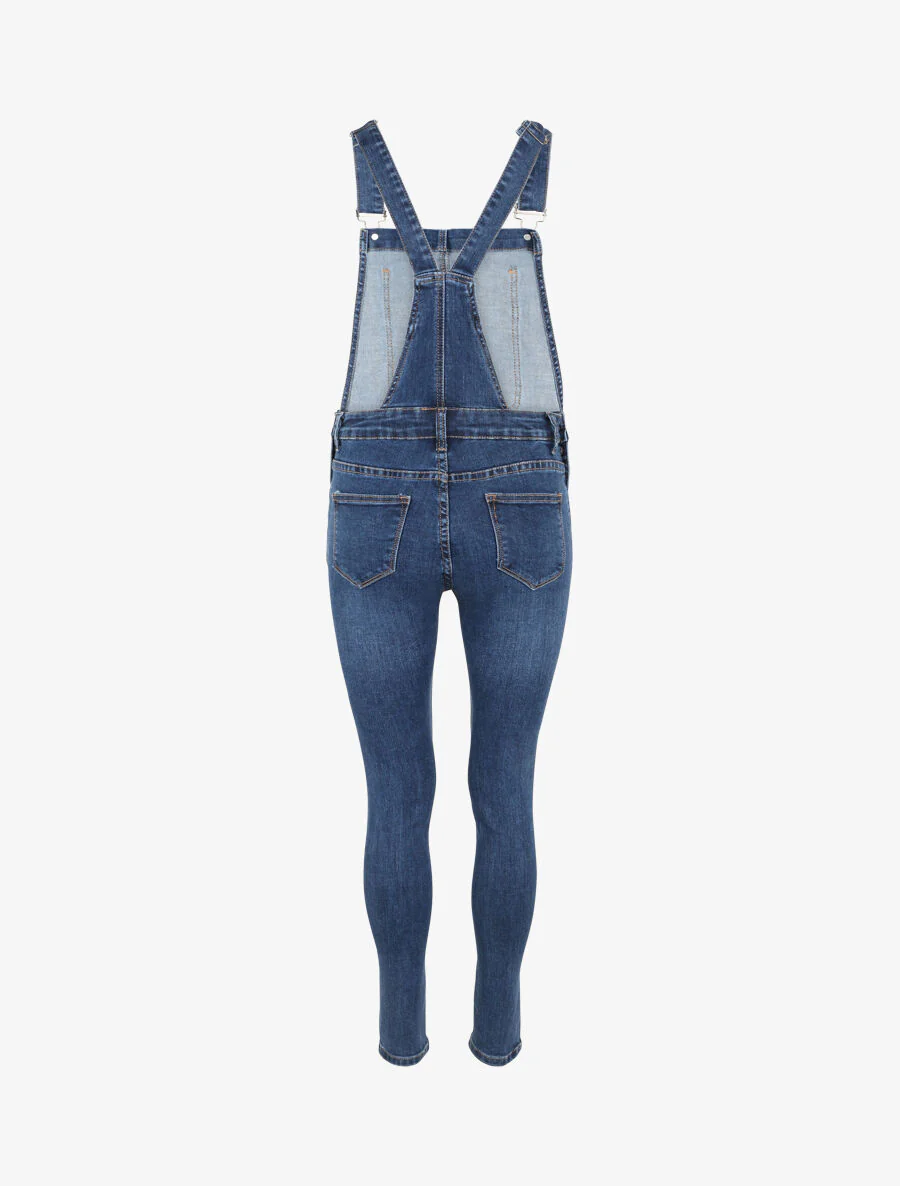 Skinny fit jeans overall - Blauw - Image 2