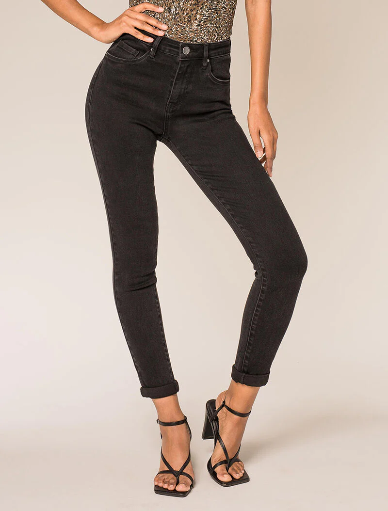 Jean skinny basic - zwart - Image 3