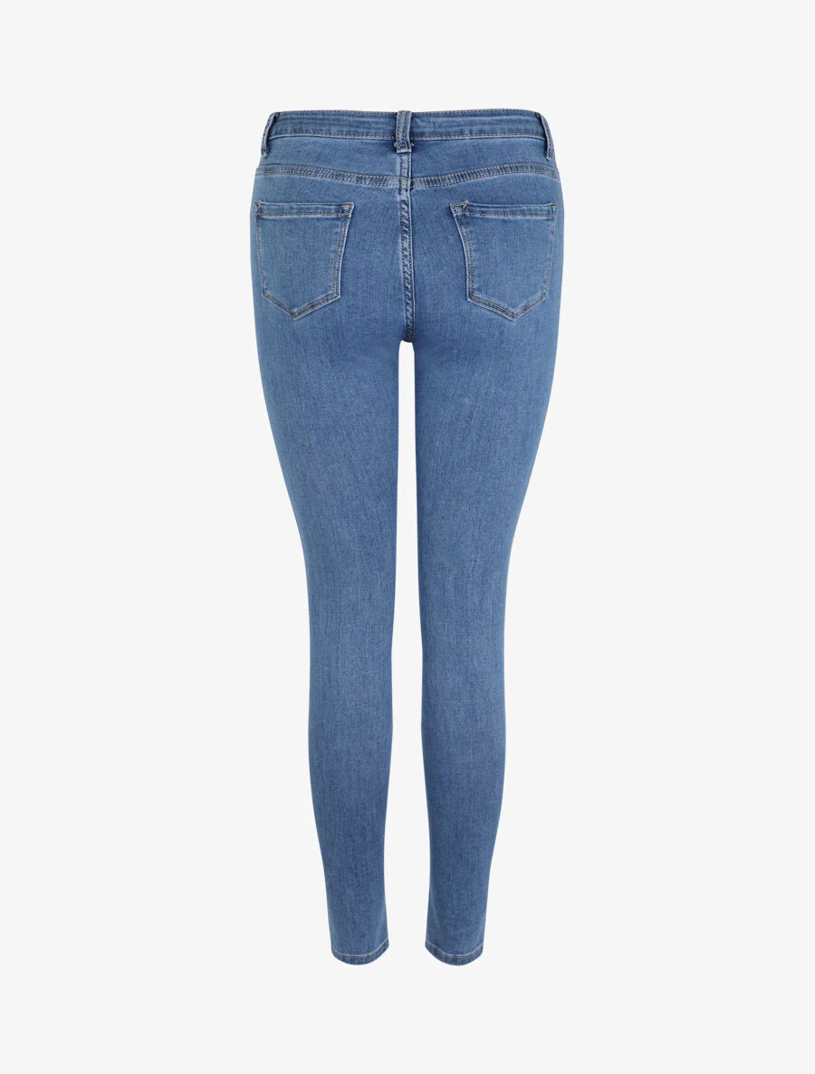 Skinny jeans effen en stretch - Blauw - Image 2
