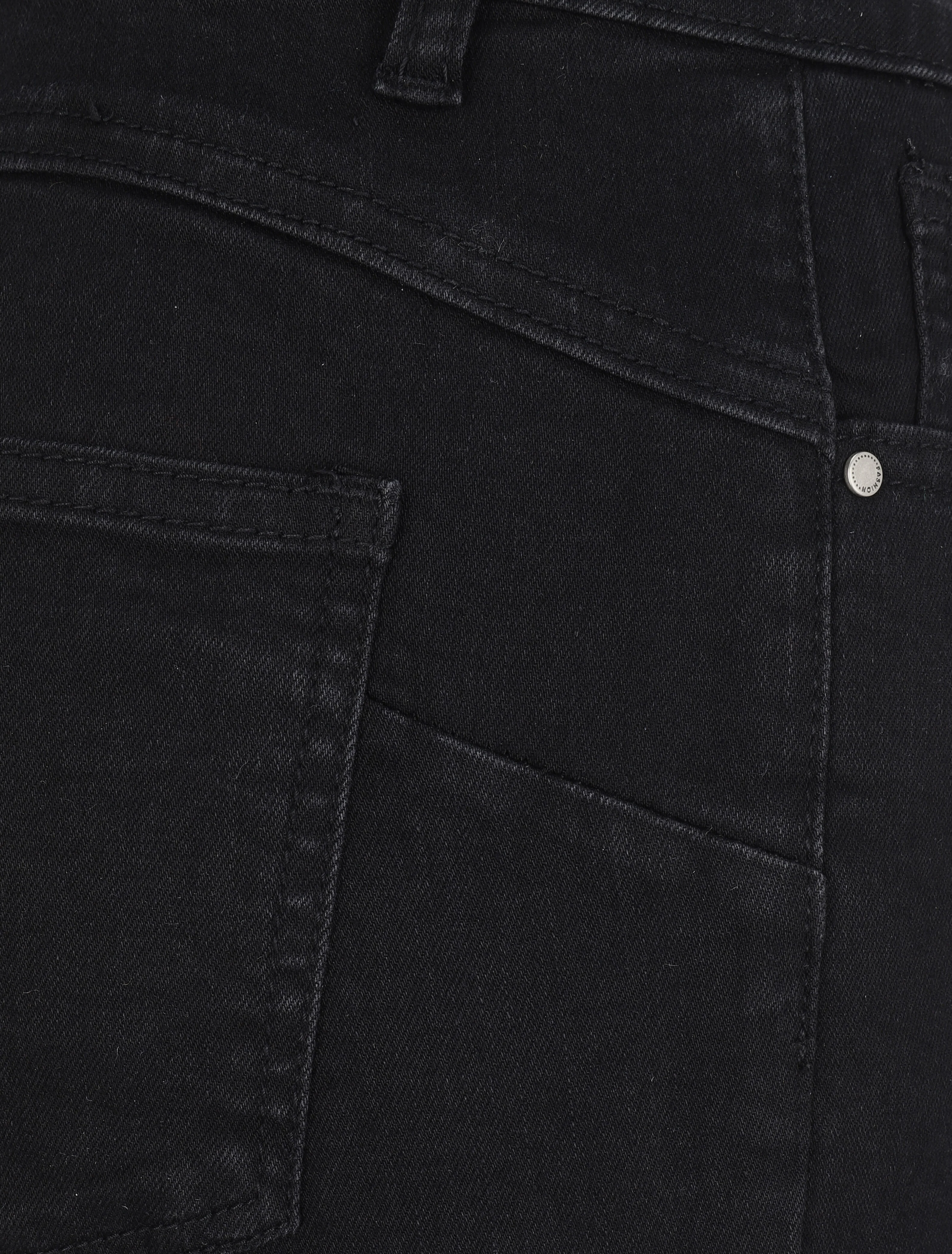 Skinny jeans met hoge taille in grote maat - Zwart - Image 3