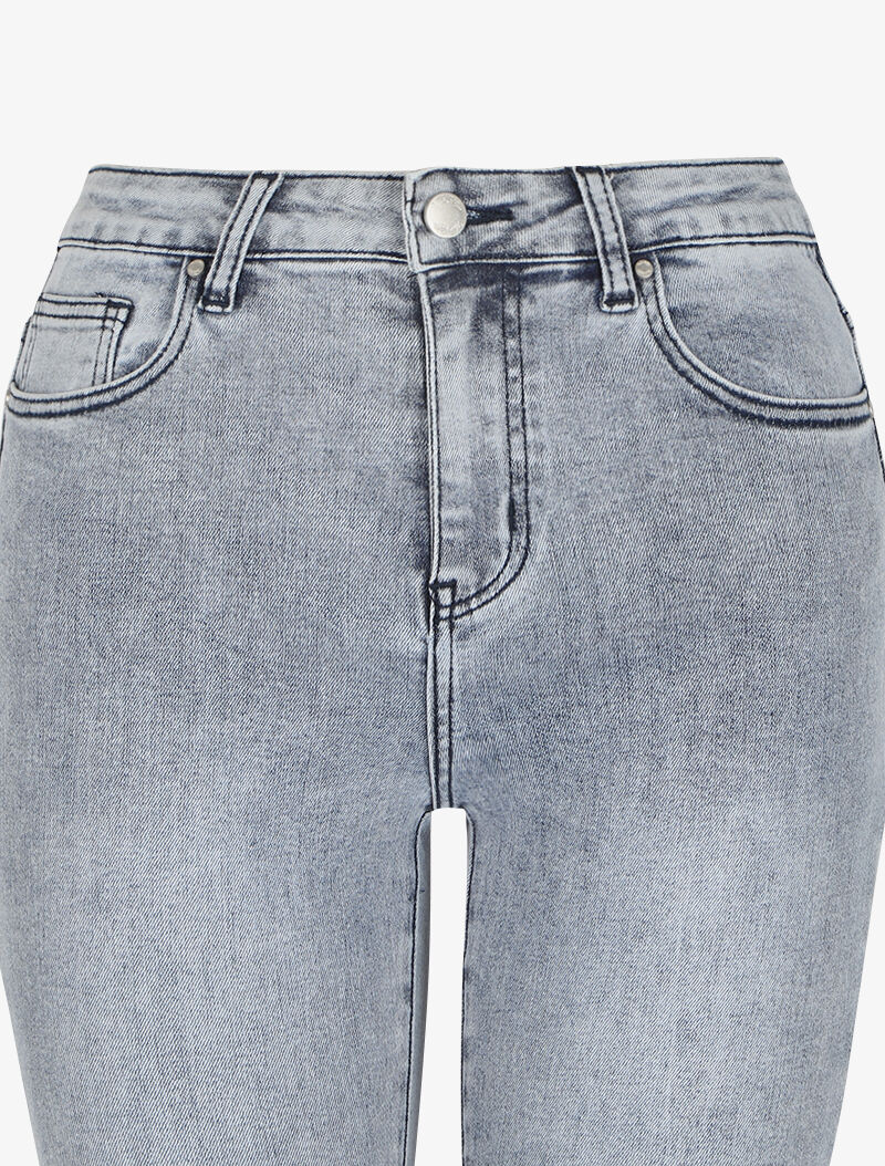 Skinny jeans met gebleekt effect - Lichtblauw - Image 3