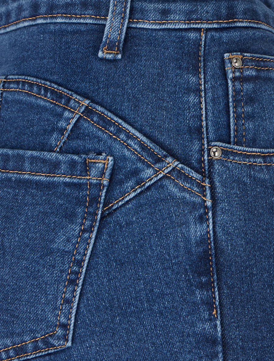 Skinny jeans met hoge taille - Blauw - Image 3