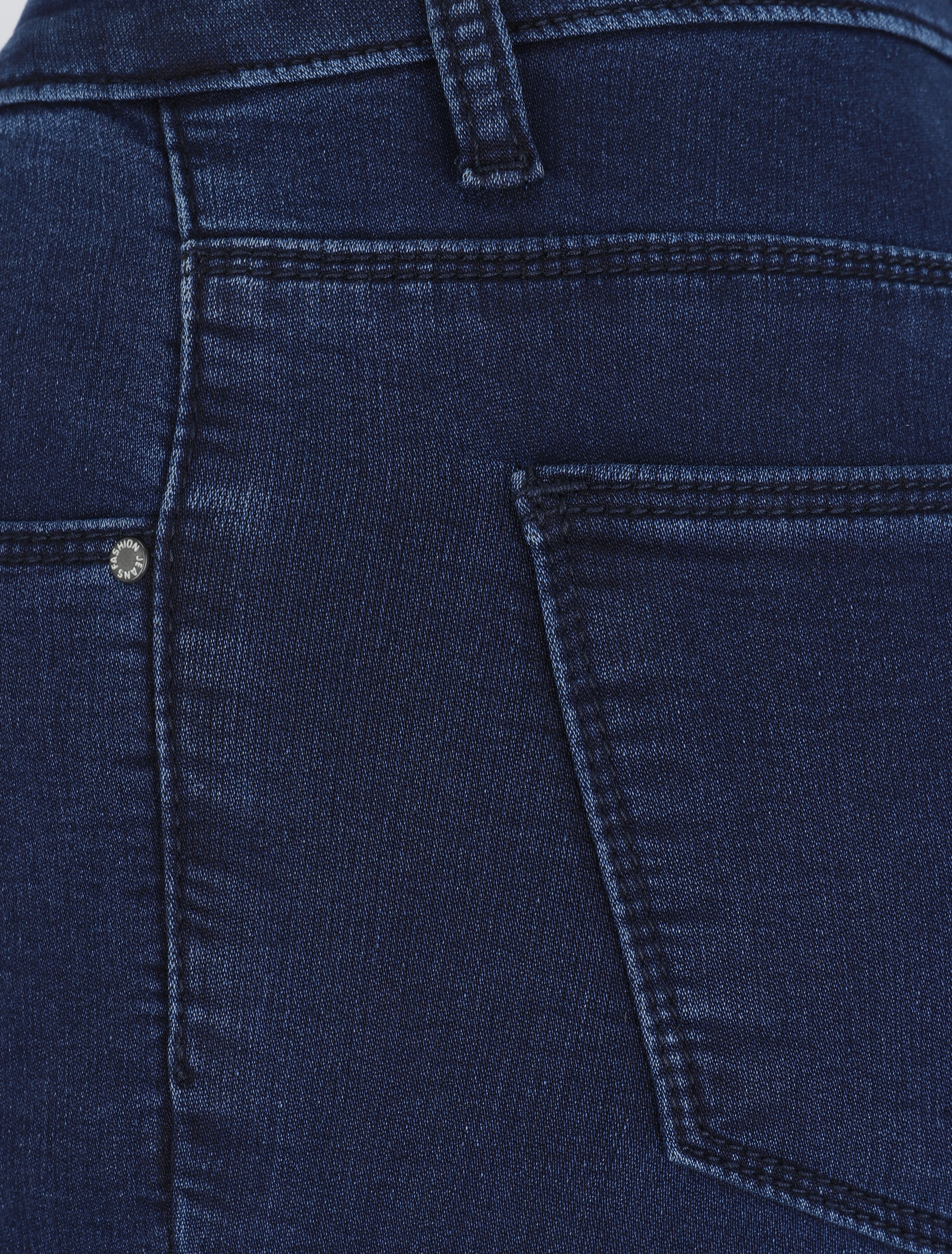 Skinny jeans met standaard taille - Marineblauw - Image 3