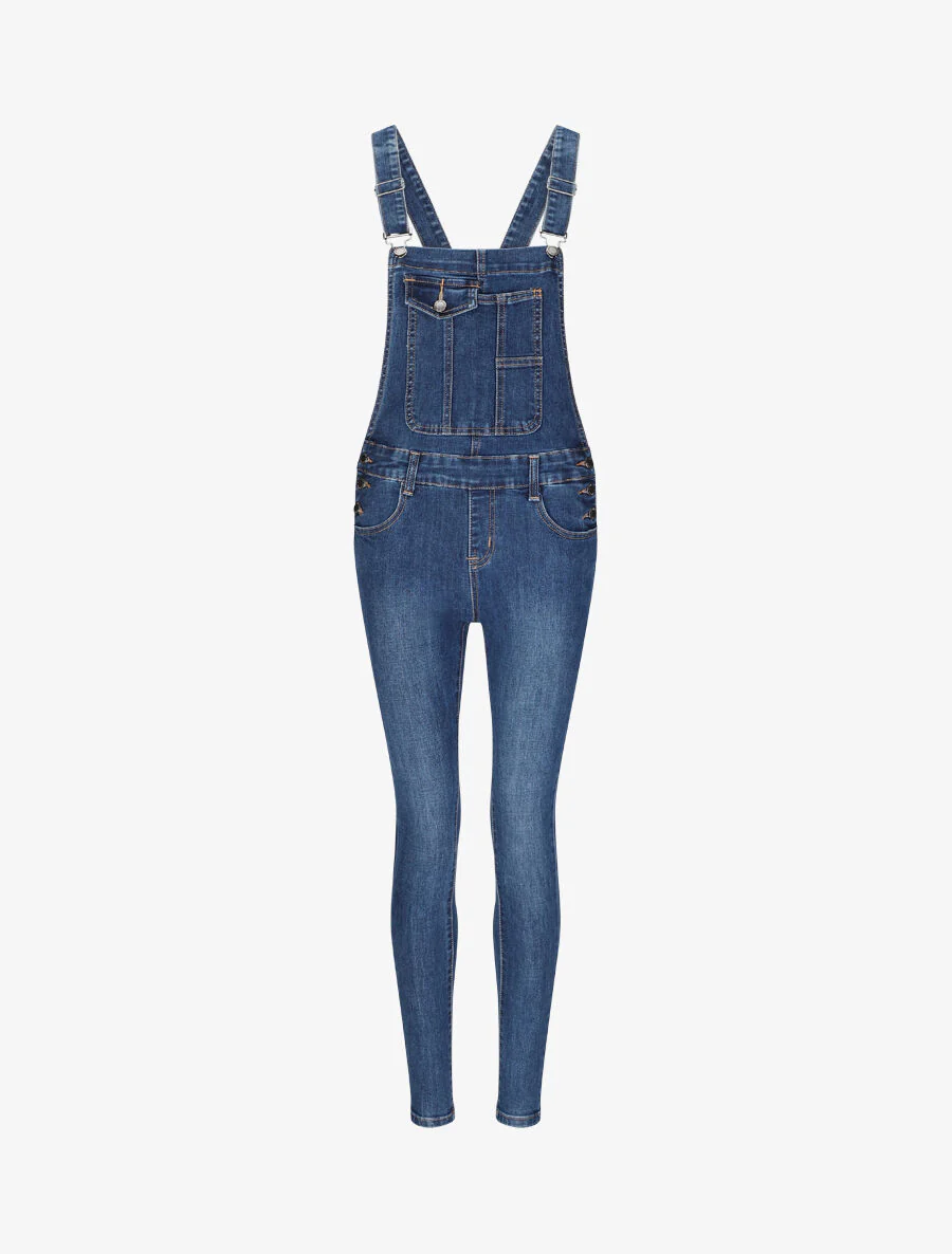 Skinny jeans overall - Blauw - Image 2